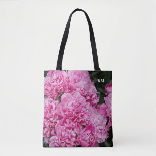 Elegantes Makro-Monogramm Pfingstrose Rosa