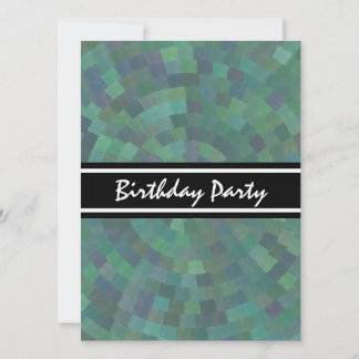 Elegantes Malachite Green Geometric Muster Einladung