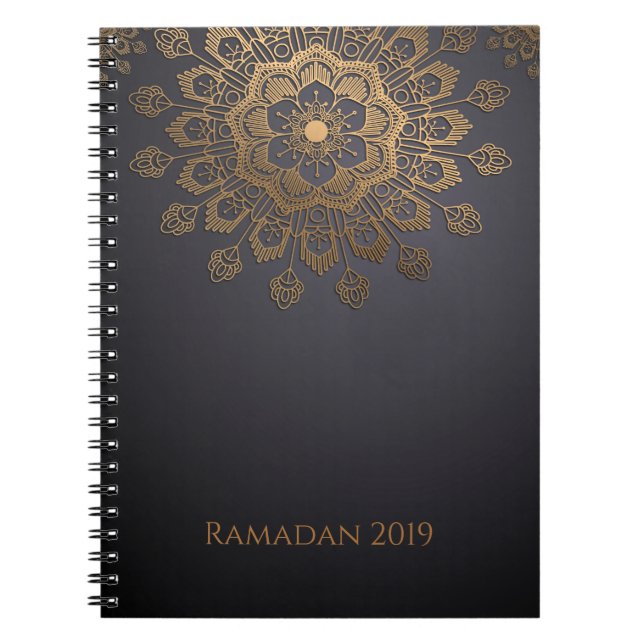 Elegantes Mandala-Ramadan-Event-Planer-Notizbuch Notizblock (Vorderseite)