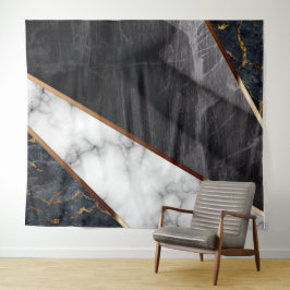 Elegantes Marble Collage Muster Wandteppich