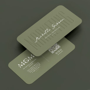 Elegantes Marketing Berufliche Größe Visitenkarte
