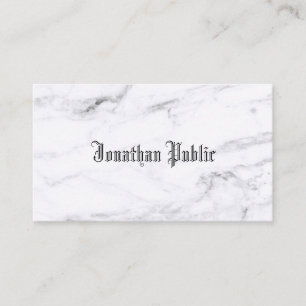 Elegantes Marmordesign Klassischer Schriftart Tren Visitenkarte