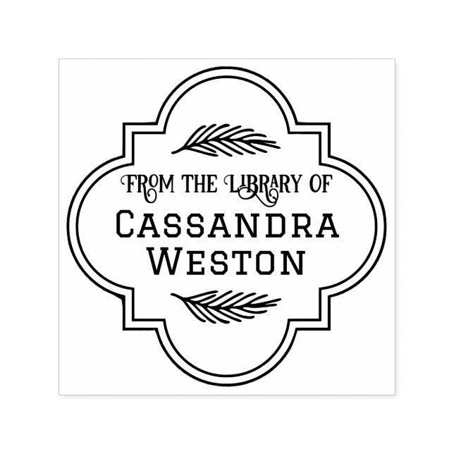 Elegantes marokkanisches Quatrefolienrahmenbuch Nm Permastempel (Design)