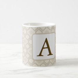 Elegantes marokkanisches Trellis-Muster in neutral Kaffeetasse