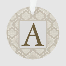 Elegantes marokkanisches Trellis-Muster in neutral Ornament