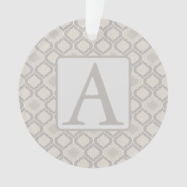 Elegantes marokkanisches Trellis-Muster in neutral Ornament