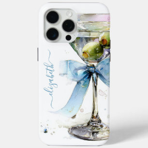 Elegantes Martini-Monogramm Case-Mate iPhone Hülle