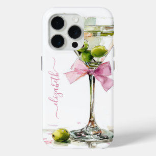Elegantes Martini-Monogramm Case-Mate iPhone Hülle