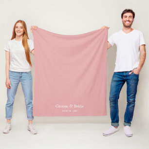 Elegantes maßgeschneidertes Navy-Hochzeits-Dusty-R Fleecedecke