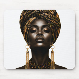 Elegantes Mauspad mit afrikanischer Frauenkunst