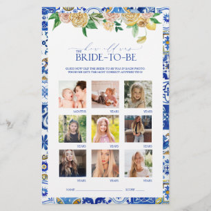 Elegantes Mediterranes Lemon Brautparty Game