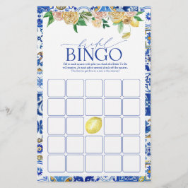 Elegantes mediterranes Lemon Dusche Bingo Spiel