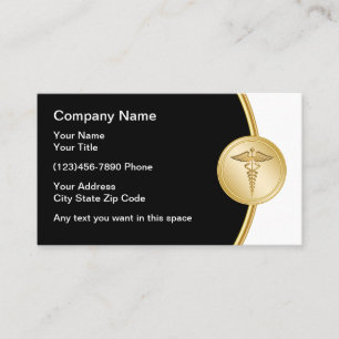 Elegantes medizinisches Emblem Visitenkarte