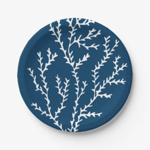 Elegantes Meerespflanze-Muster - Ozean Themed - Pappteller