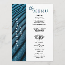 Elegantes Menü mit Tischkarten für Hochzeiten Menükarte