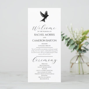 Elegantes Minimal Black and White mit Bird Program