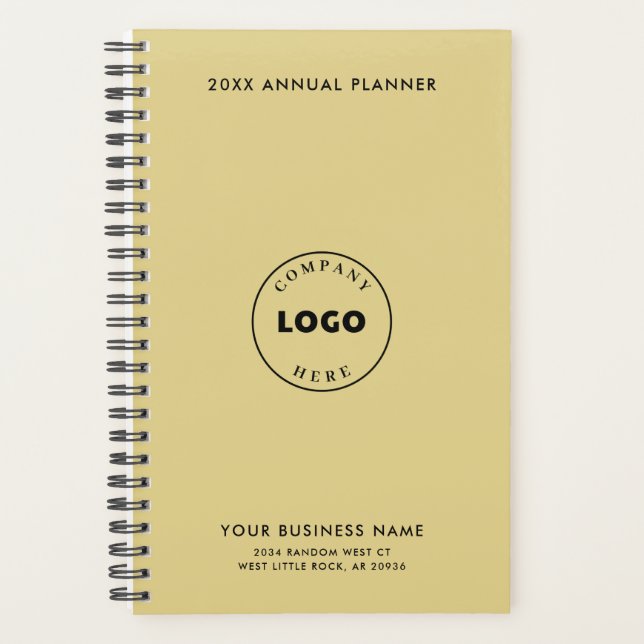 Elegantes Minimal-Business-Logo 2025 Planer (Vorderseite)