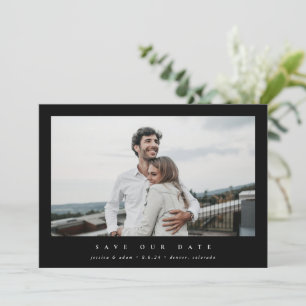 Elegantes Minimal Modernes Single Fotograf Save The Date