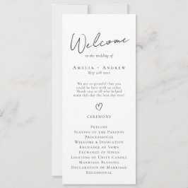 Elegantes Minimal-Script-Schwarz-weiß-Hochzeitspro