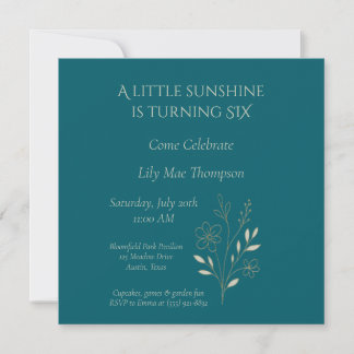 Elegantes minimales Floraldesign Save The Date