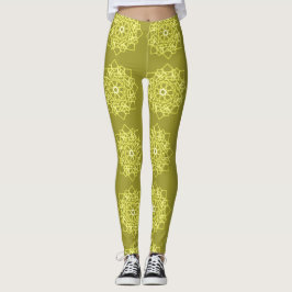 Elegantes minimales geometrisches Gradient Gold Leggings