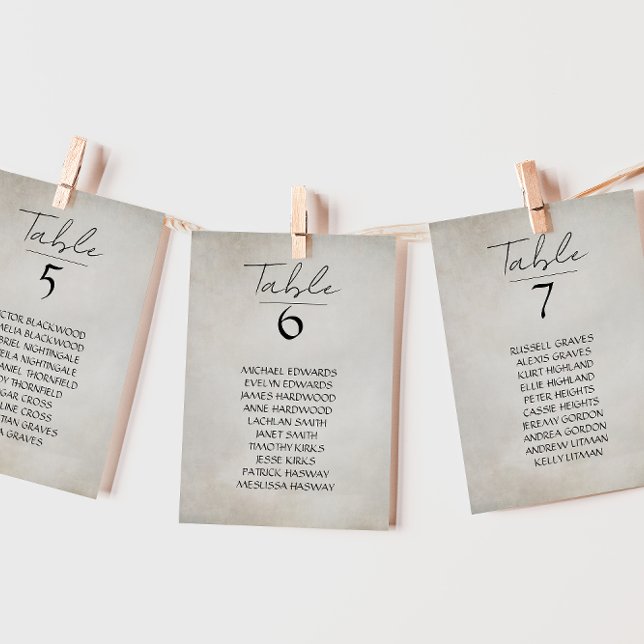 Elegantes minimales, gestörtes Sitzdiagramm Mitteilungskarte (Von Creator hochgeladen)