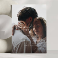 Elegantes Minimales Skript | Schwarzes verblasstes