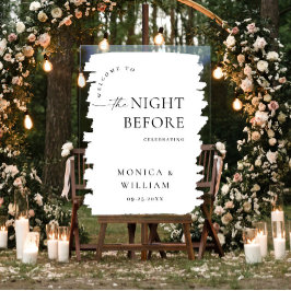 Elegantes Minimalist WELCOME Rehearsal Dinner Acrylschild