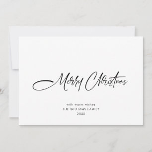 Elegantes Minimalistisch Modernes Weihnachtsgrüßen Feiertagskarte