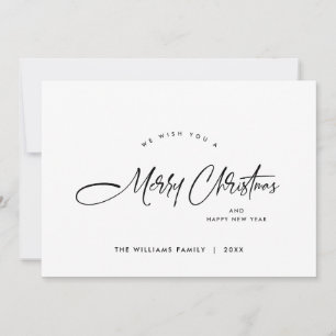 Elegantes Minimalistisch Modernes Weihnachtsgrüßen Feiertagskarte