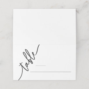 Elegantes Minimalistisches Abendessen geflochtene Platzkarte