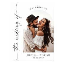 Elegantes Minimalistisches Begrüßungs-Foto