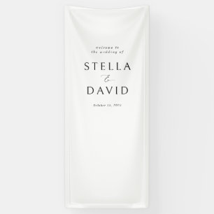 Elegantes Minimalistisches Begrüßungsgestalterbann Banner