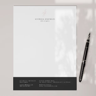 Elegantes Minimalistisches Beruflich Briefbogen