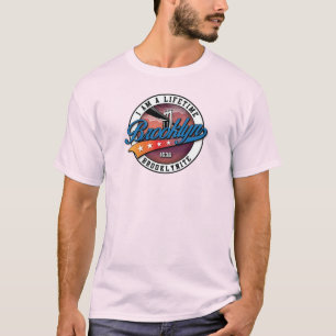 Elegantes minimalistisches Brooklyn-Logo-Design Bl T-Shirt