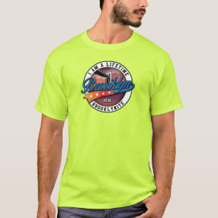 Elegantes Minimalistisches Brooklyn Logo Design Si T-Shirt