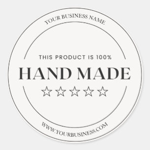 Elegantes minimalistisches Business-Dankeschön-Lab Runder Aufkleber