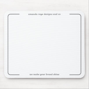Elegantes Minimalistisches Design Designer Studio Mousepad