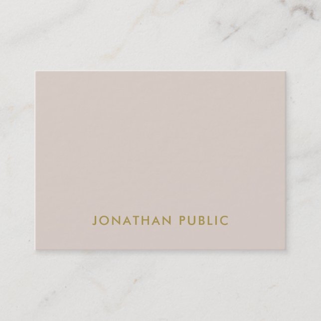 Elegantes Minimalistisches Design-Template Visitenkarte (Vorderseite)