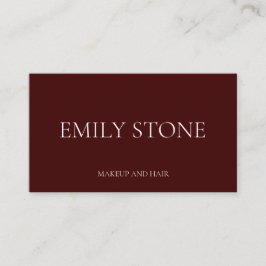 Elegantes Minimalistisches dunkles Berufliches Fot Visitenkarte