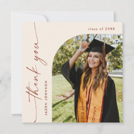 Elegantes Minimalistisches Einfaches Abschluss Ein Dankeskarte