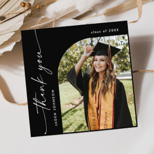 Elegantes Minimalistisches Einfaches Abschluss Ein Dankeskarte