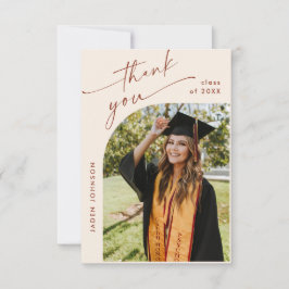 Elegantes Minimalistisches Einfaches Abschluss Ein Dankeskarte