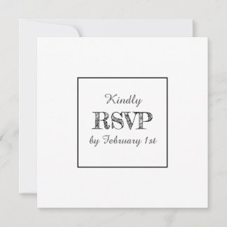 Elegantes Minimalistisches einfaches Foto Hochzeit Einladung