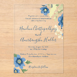 Elegantes Minimalistisches Einladungspaket für Hoc Acryleinladungen