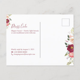 Elegantes Minimalistisches Einladungspaket für Hoc Feiertagspostkarte