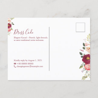 Elegantes Minimalistisches Einladungspaket für Hoc Feiertagspostkarte