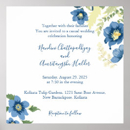 Elegantes Minimalistisches Einladungspaket für Hoc Poster