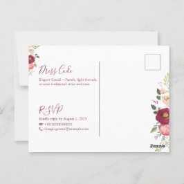 Elegantes Minimalistisches Einladungspaket für Hoc Postkarte