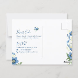 Elegantes Minimalistisches Einladungspaket für Hoc Postkarte